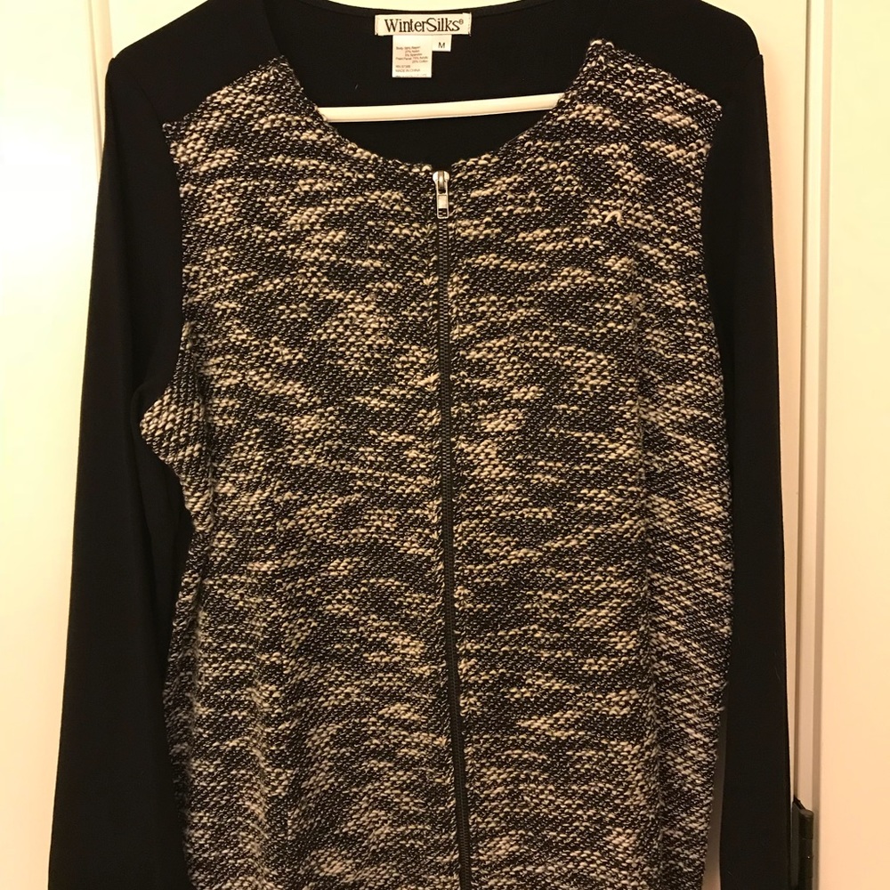 Winter silks zip up top/jacket